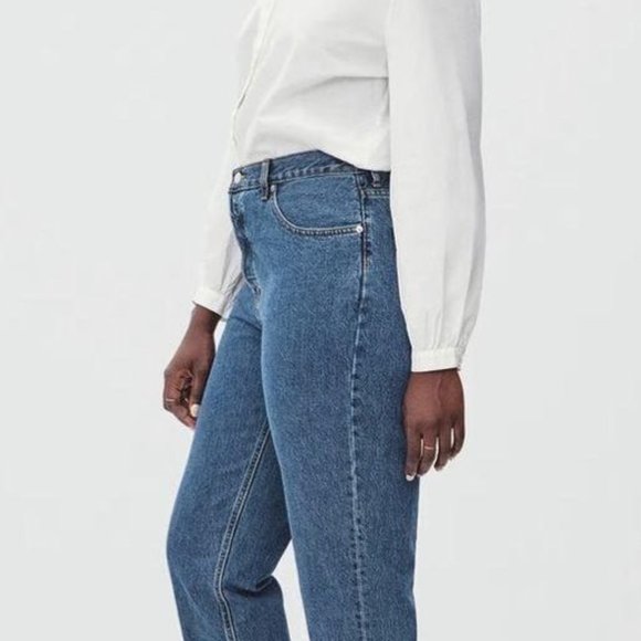 Everlane Jeans The Curvy 90s Cheeky Straight Ankle Crop Organic Size 27 NWT - Picture 2 of 15